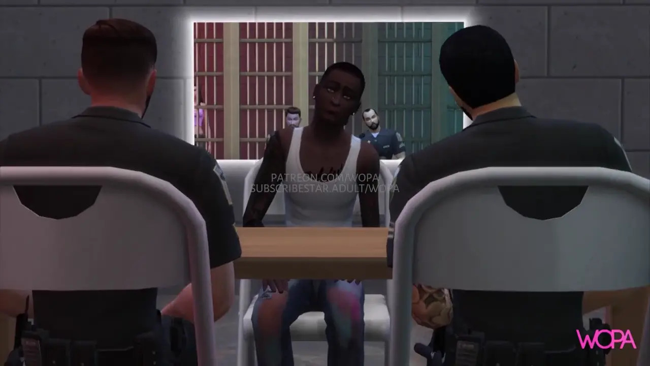 Two cops having sex with inmate's girlfriend in front of him - Fucked Front Husband [