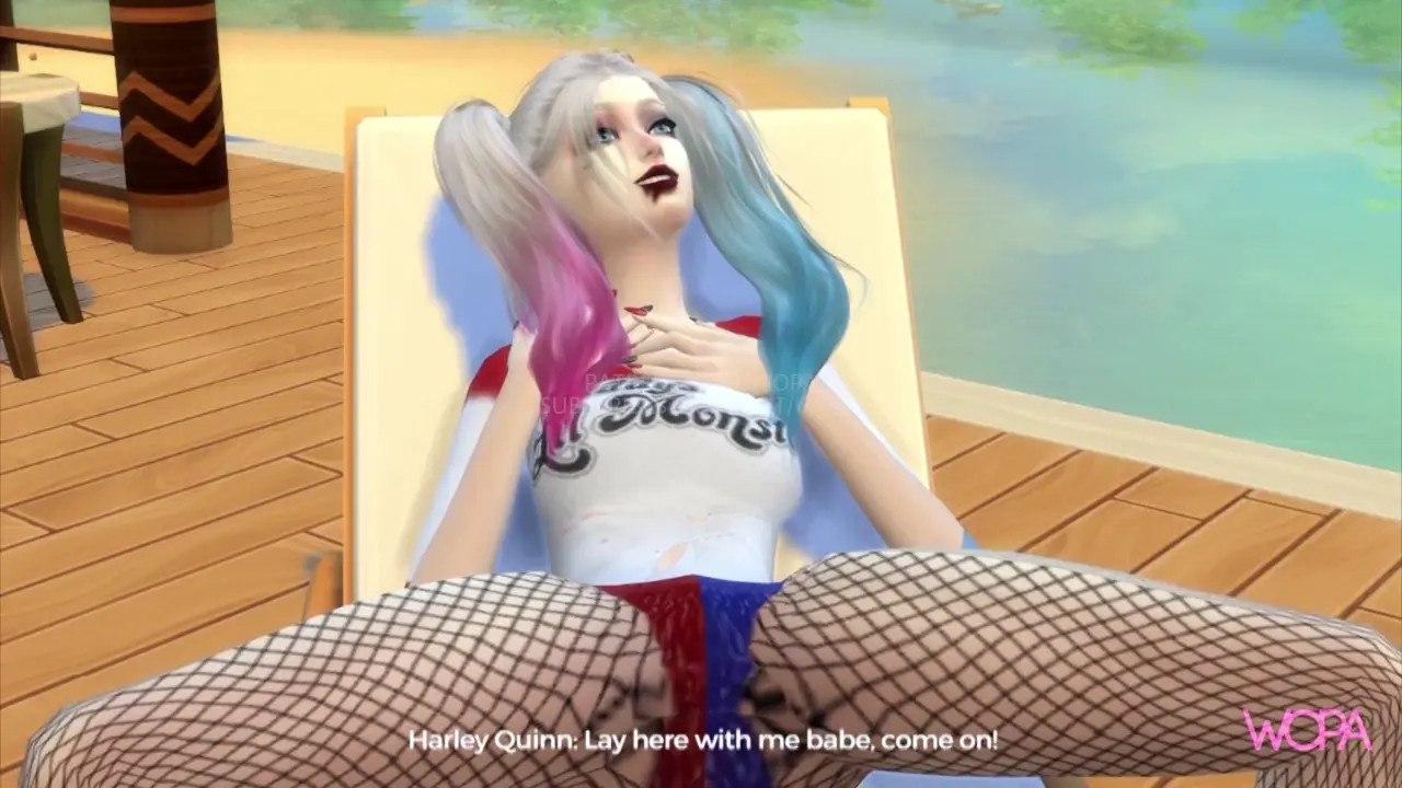 HARLEY QUINN & MEDUSA having sex at the beach house