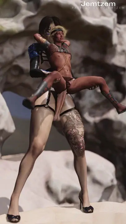 Tall futa vs twink