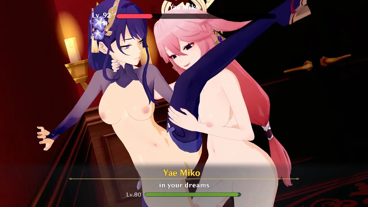 Commission Yae miko X shogun (HUD)