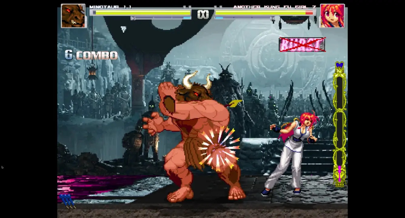 minotaur vs kung fu girl