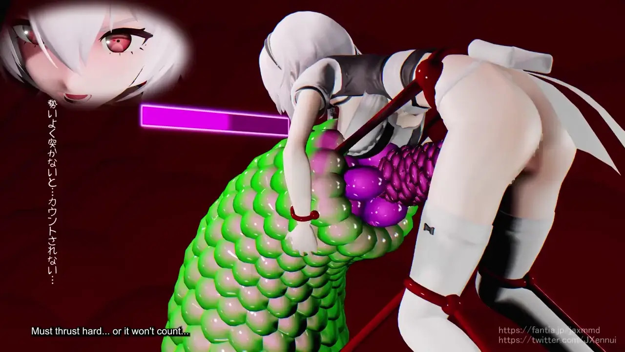 [Subtitled] Sirius's Tentacle Self-Fuck (JaxMMD)