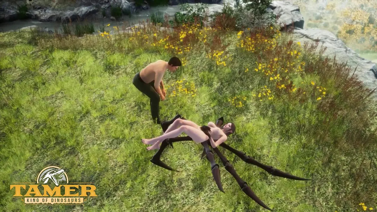 Monster girl shows her spider legs | Tamer cutscene [FULL HD] [W.I.P]