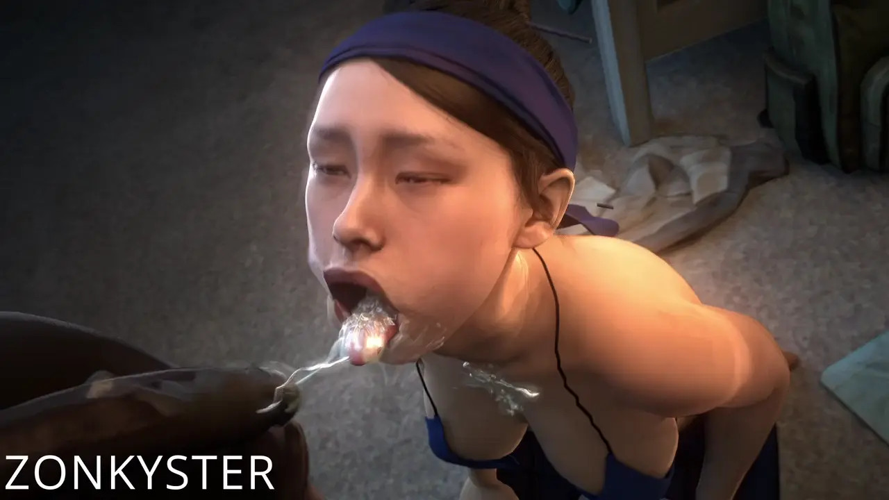 Kitana samples some earthrealm "cream" (black) [Zonkyster]
