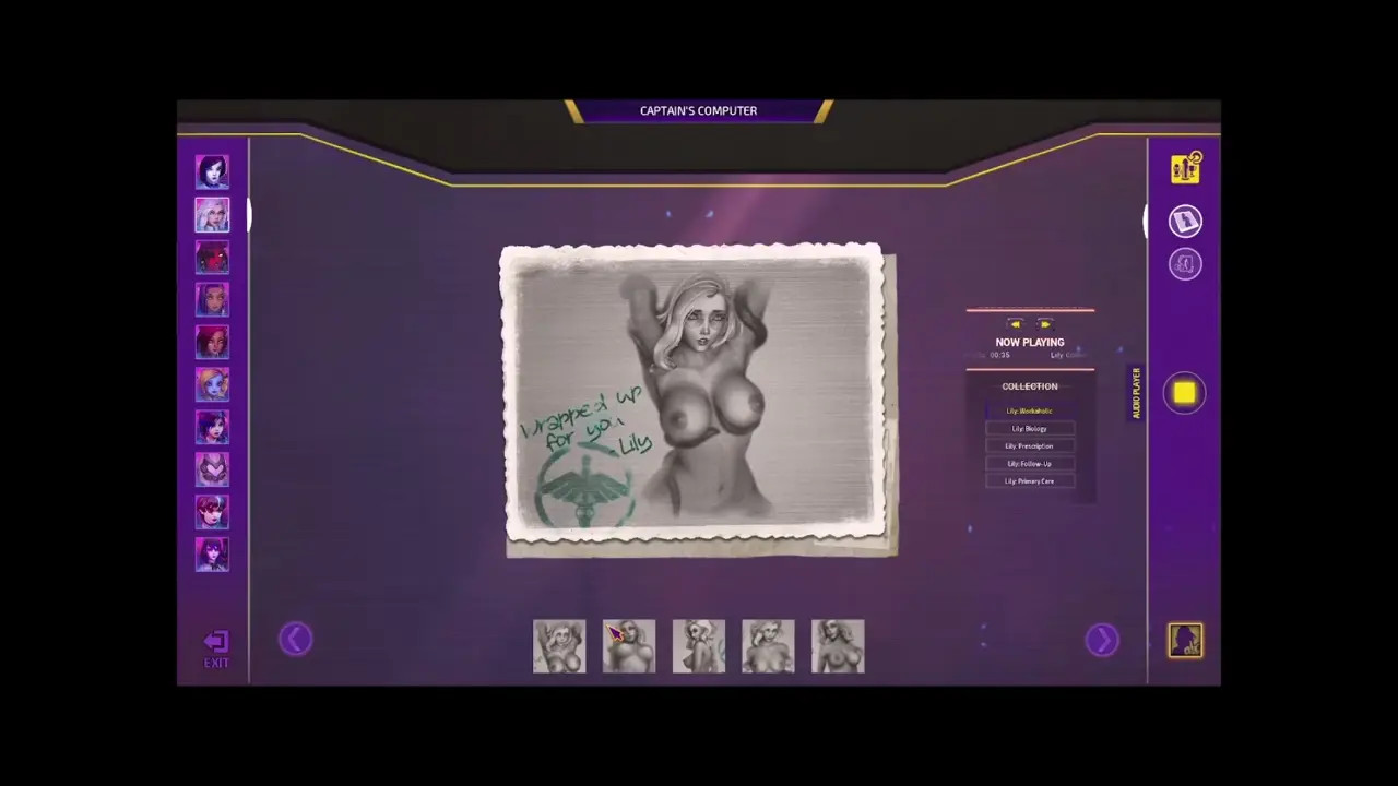 All audio messages from Lily