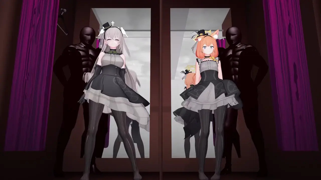 Changing room Sakurako and Mari