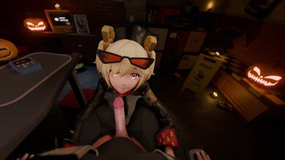 (4K) Burnice - Halloween Animation! [Horny Herring Studios]