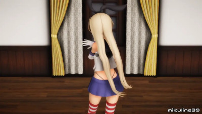 Shimakaze - Mischievous Function [MMD R15] Mikuline39