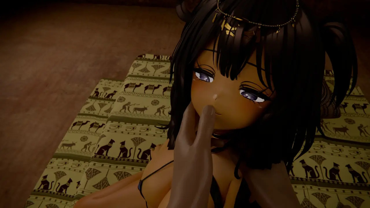 Training Celestria with an intense kiss