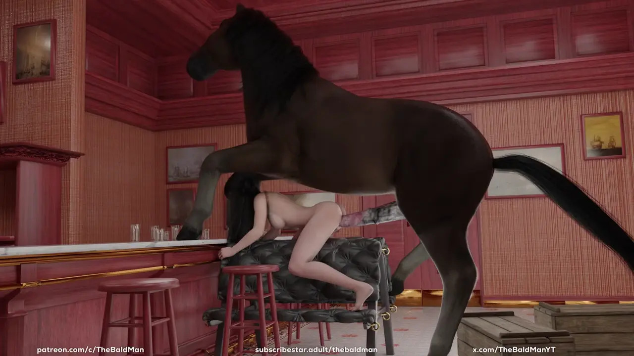 Tifa And Her Long Horse At the Bar [TheBaldMan]