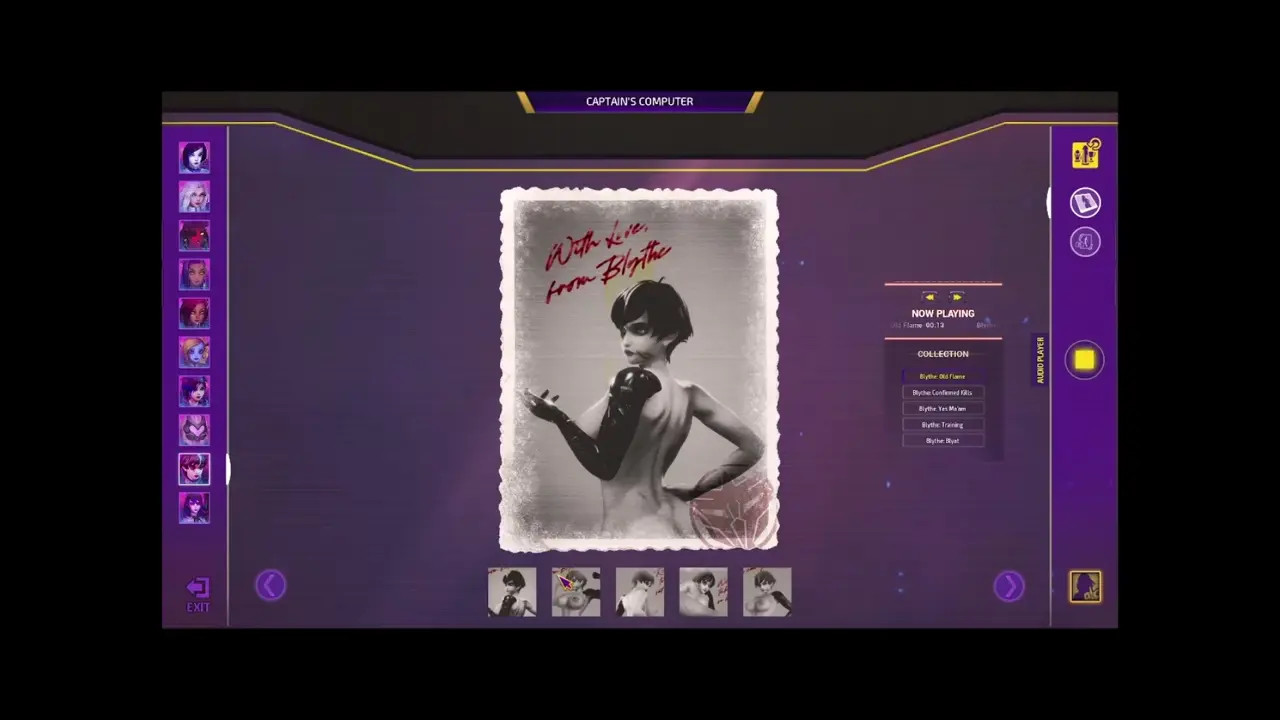 All audio messages from Blythe