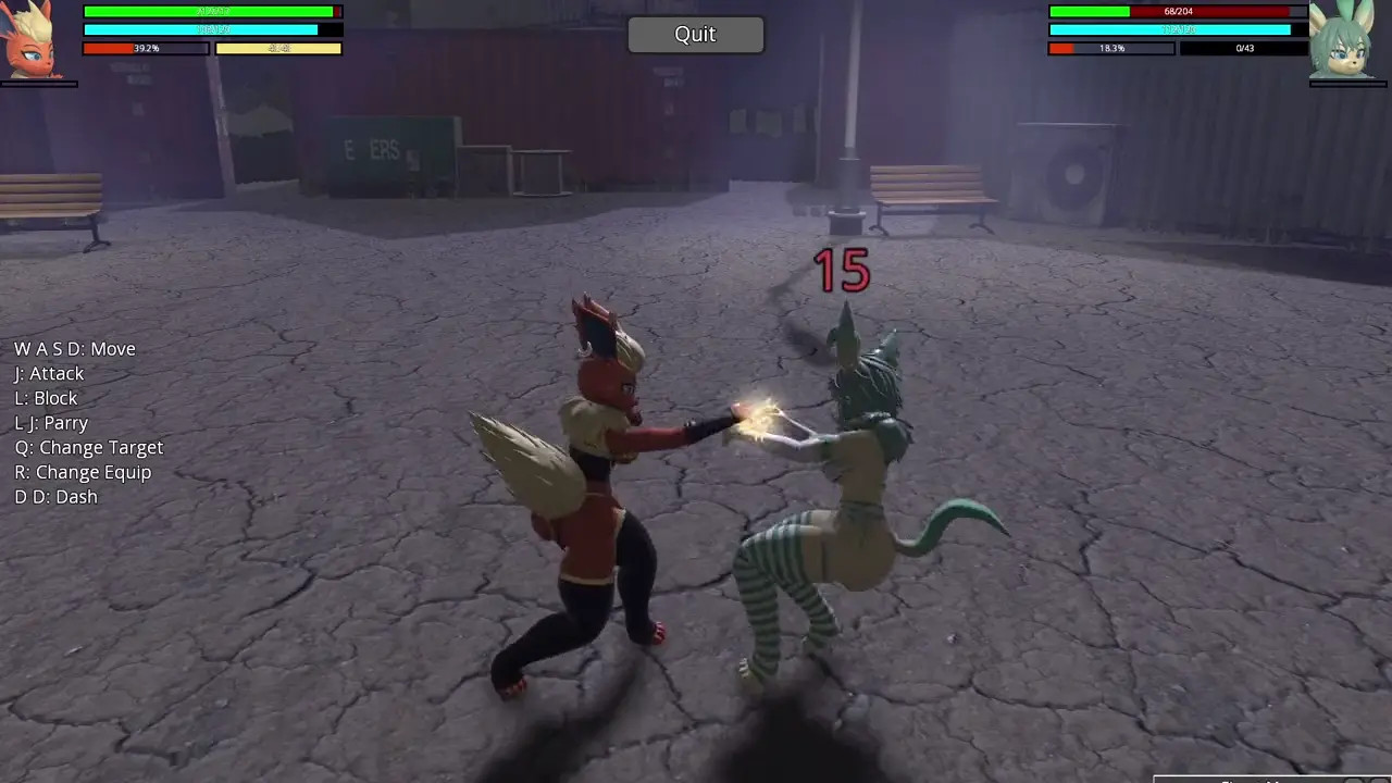 HR2 Furry: Flareon vs Leafeon