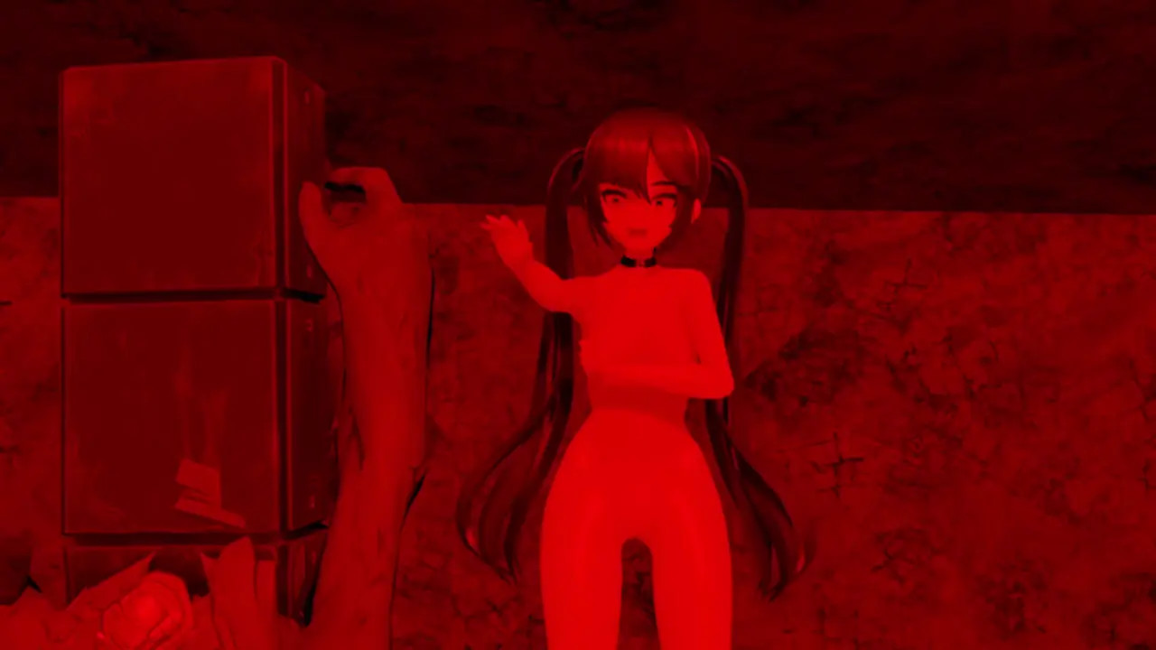 Mona losing to a traffic light imitation and becoming a plaything for the insects