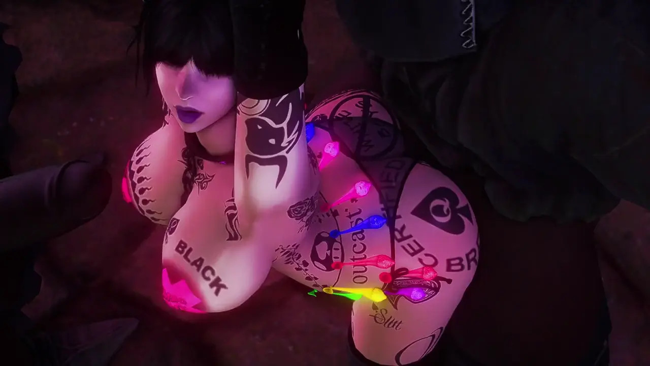 Gothic slut blacked-[CuteBunEira]