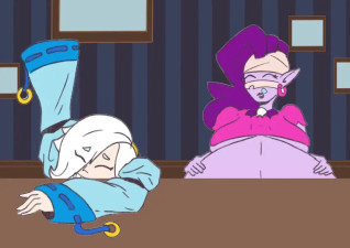 Oral vore by skullbitee