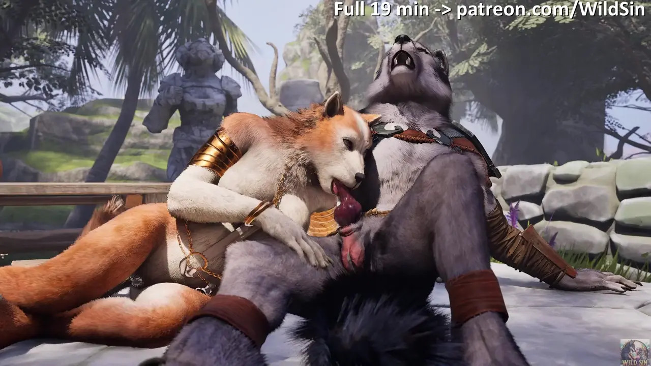 Werewolf couple fucks in The Small Ruins