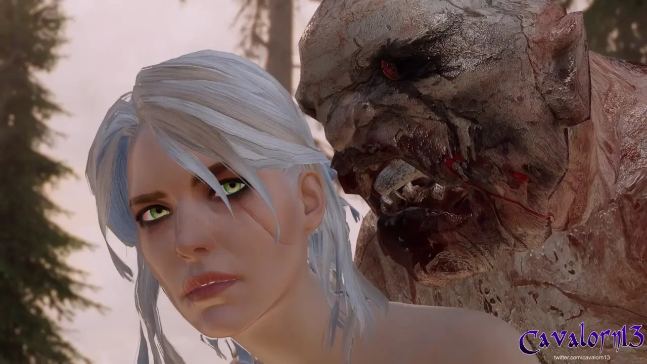 Ciri breeding with Ghoul
