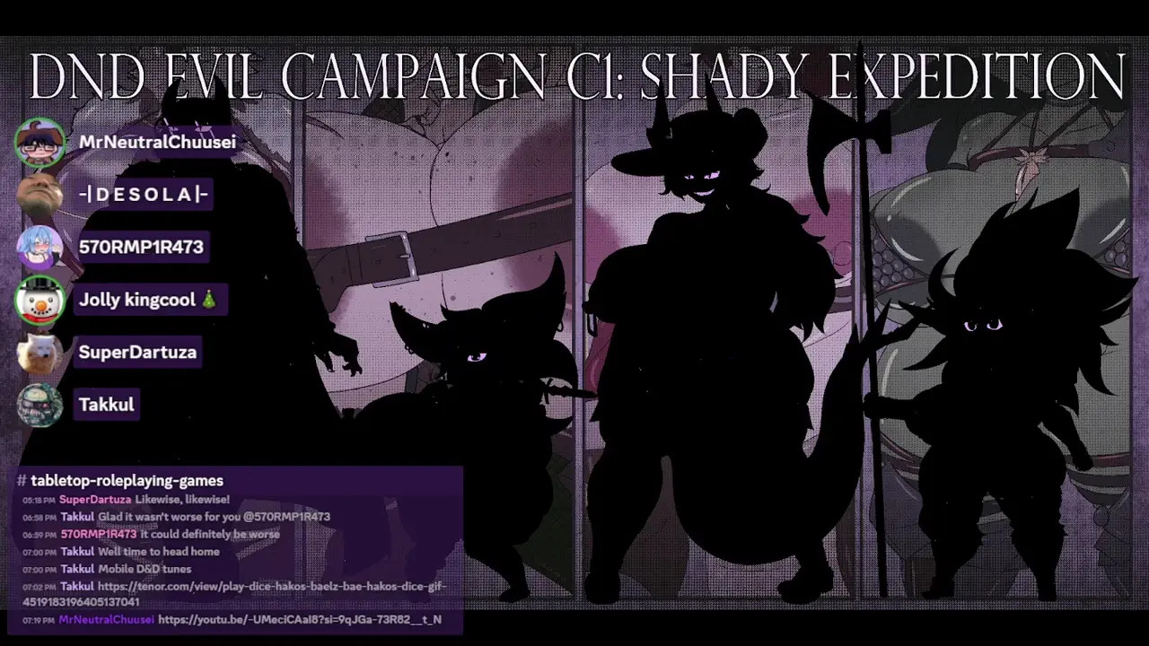 EVIL Campaign DnD C1: Shady Expedition [Session 1 Monsters Meeting Part 1]