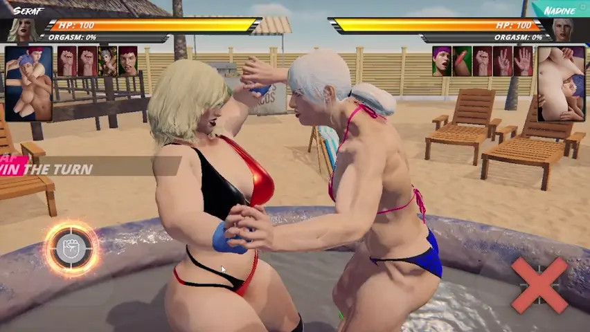 Naked Fighter 3D - Seraf VS Nadine (Epic Fight)