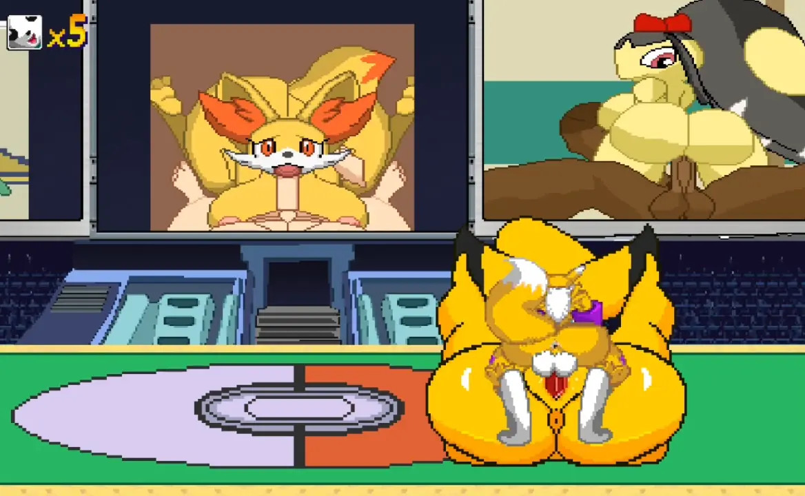 Pikachu wants more eggs from the Renamon!