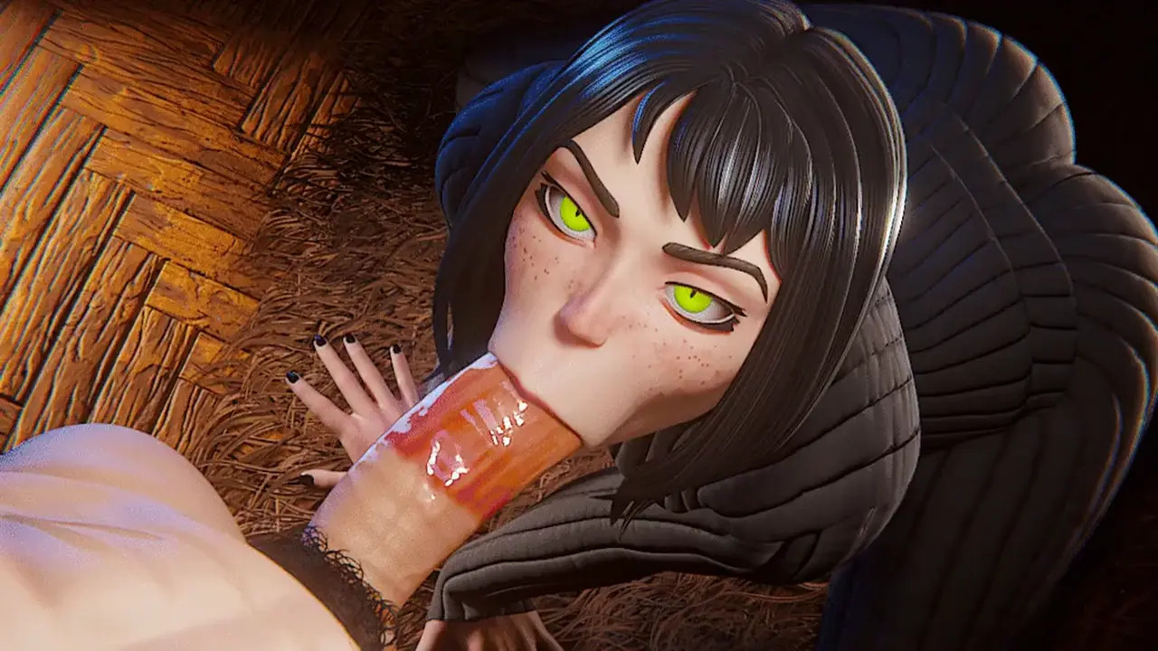 Blowjob from a vampire