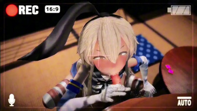 Shimakaze's home blowjob service [R18] Aobee