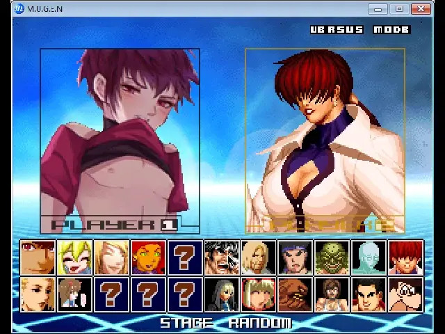 Mugen versatile testing Futa_ON_femboy= shermie & chris
