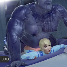 Space Girl IX × Thanos: Exclusive Wide-Shot Edition