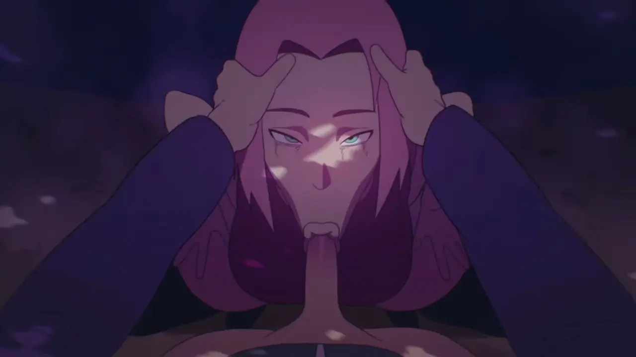 Sakura blows Naruto