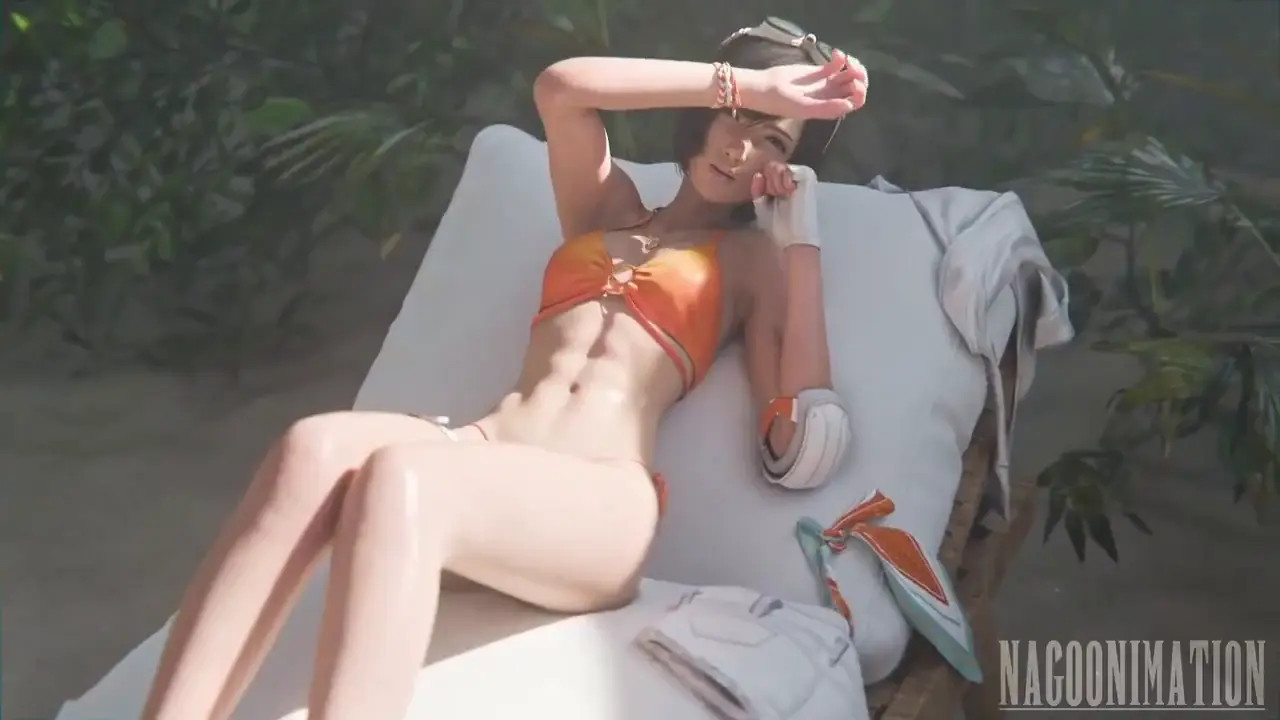 Yuffie having some fun