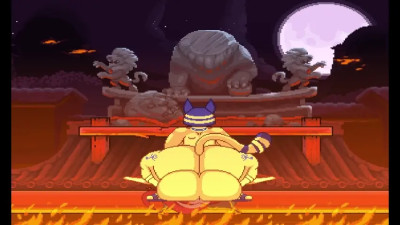 MUGEN - 3 Stage Showcase for Futa Queen Ankha on Truffe