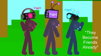 Minecraft Skibidi Toilet 1: TV Woman & Speaker Woman & Camera Woman