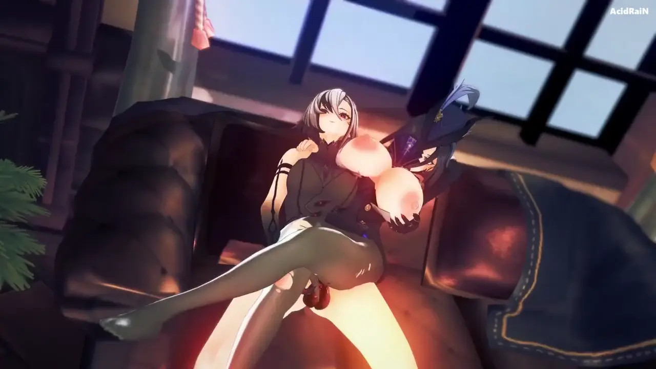 Clorinde x Futa Arlecchino sex video (Genshin impact)