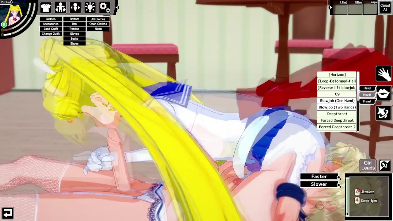 Sailor Moon and Sailor Uranus futa hentai sex