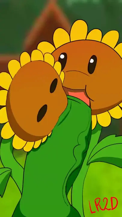 Twin Sunflower Blowjob (No Sound) (Plants vs Zombies)