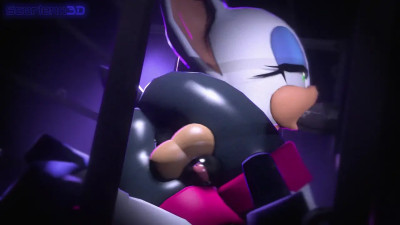 Caged Rouge Sucks Cock