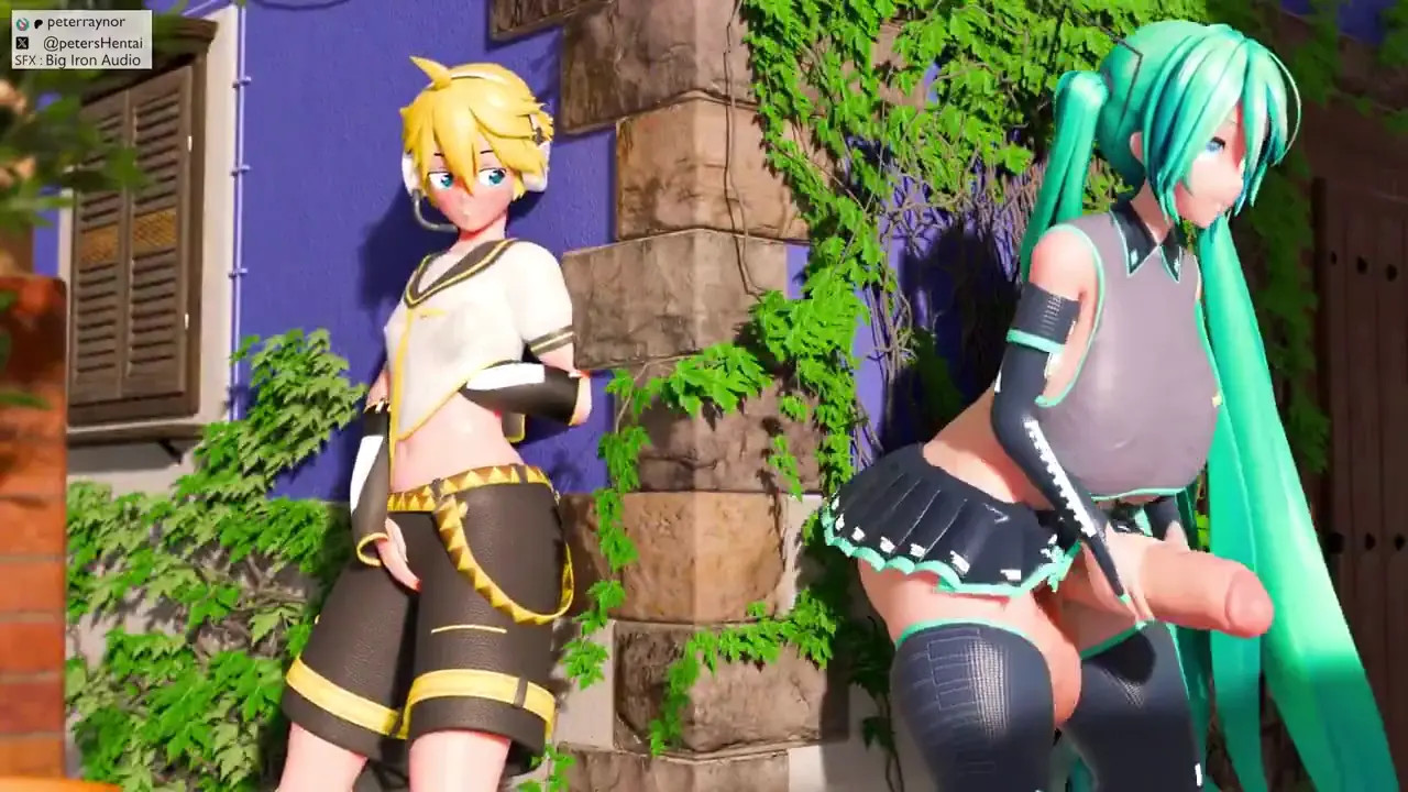 Miku fucks a femboy