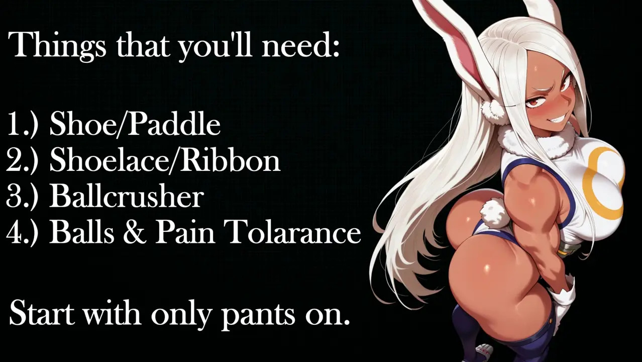 New Hentai: Becoming Mirko's Punching Bag | JOI | (Femdom, Hard CBT, Ballbusting Only) - Stream & Download HD | rule34tv.com