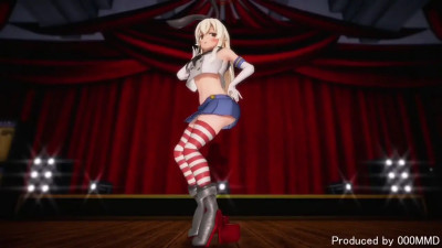 Shimakaze - Whoo Rainbow [MMD R18] 000MMD