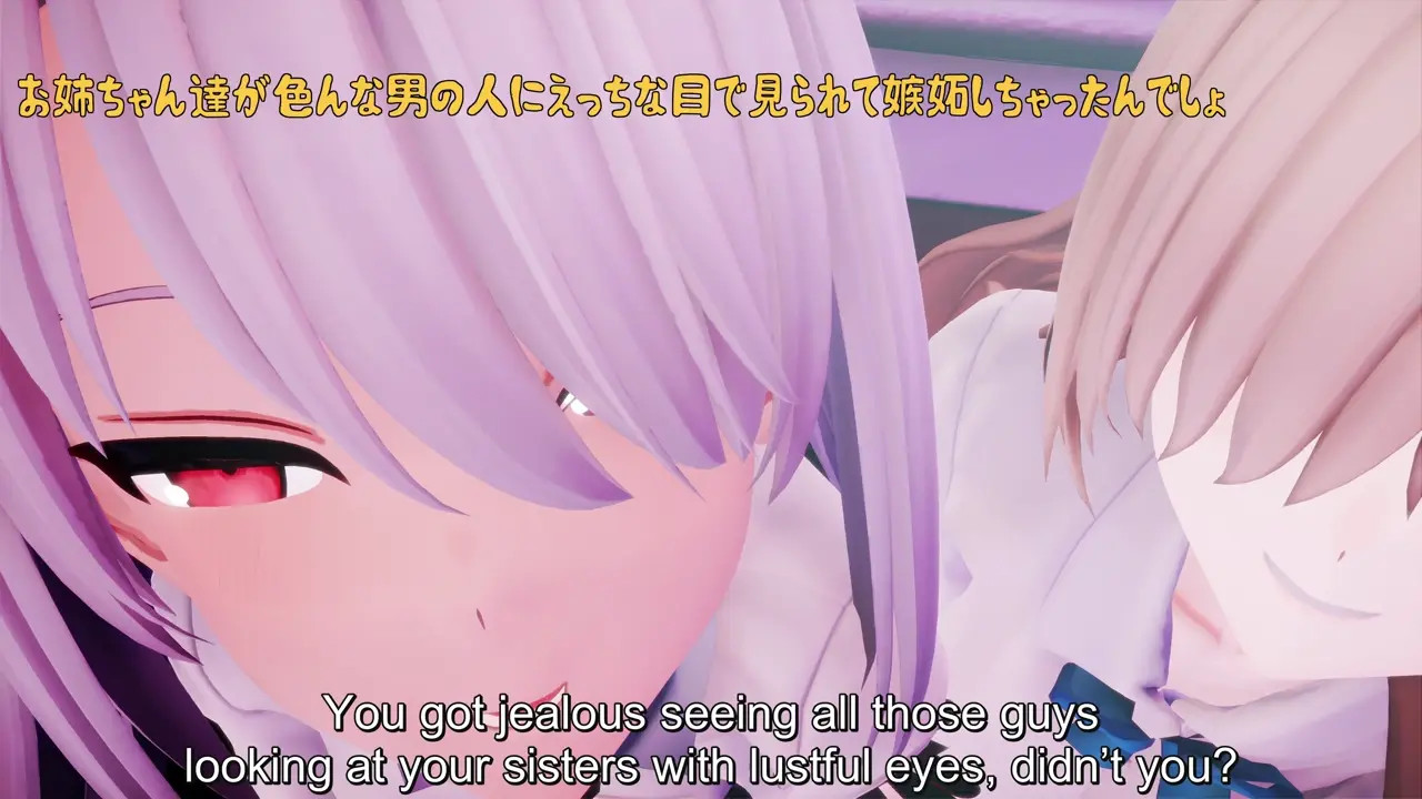 [PokoMMD] Threesome With Cosplayer Sister And Her Friend (Eng Sub + Voice + 4K)