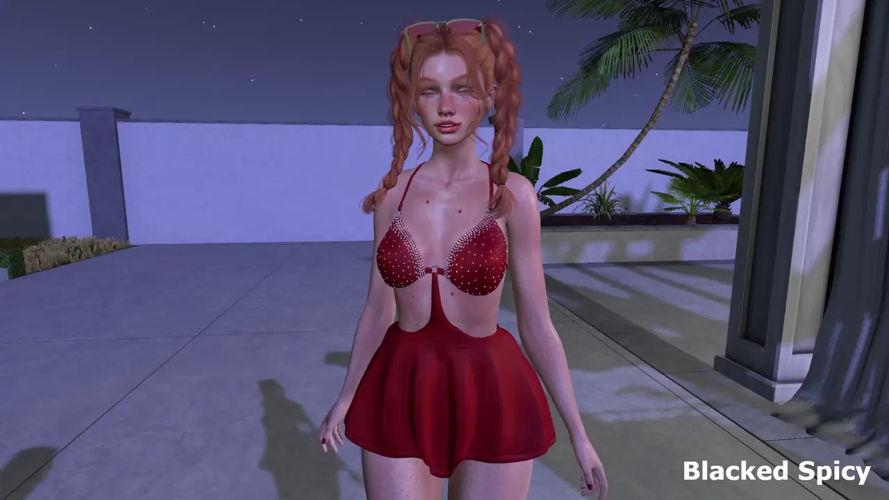 Lola meets FatGuyLover at lounge bed!