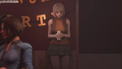 [Rus Sub] Ashley and Sheva slave training