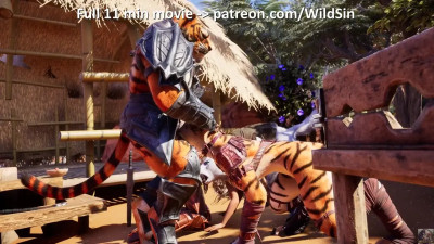 A little orgy in The Camp with Werewolf and Tiger