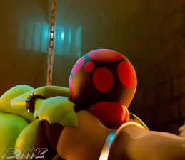 Piranha plant kiss attack