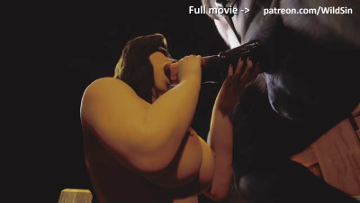 Monster Horse Cock and curvy girl