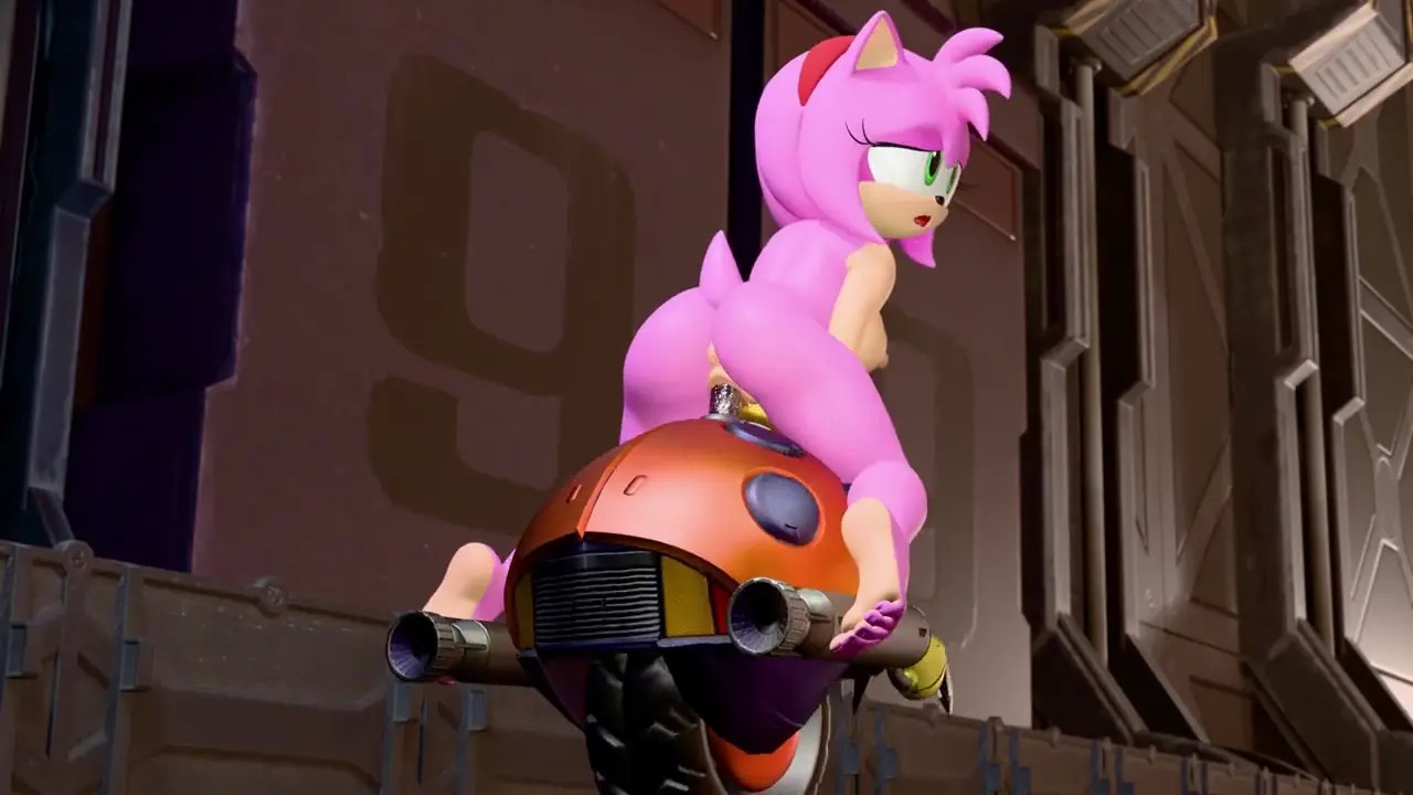 Amy riding Motobug [twintails3d]