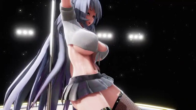 Haku[SchoolGirl]  - PoleDance nude