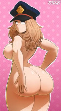 Camie rub her cheeks