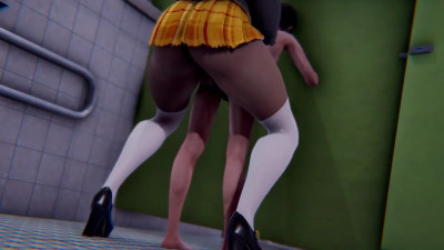 Big Futa Caught Guy In The Toilet And Fucked Him