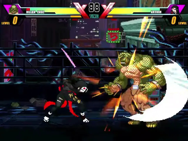 Killer croc VS Katana